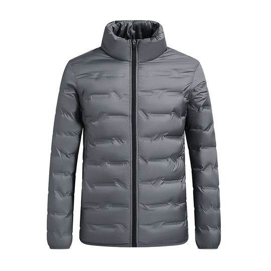 Herren leichte Steppjacke mit thermischer Füllung und Stehkragen EB