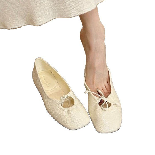 Damen elegante Ballerinas mit modischem Rüschendesign und komfortablem Innenfutter EB