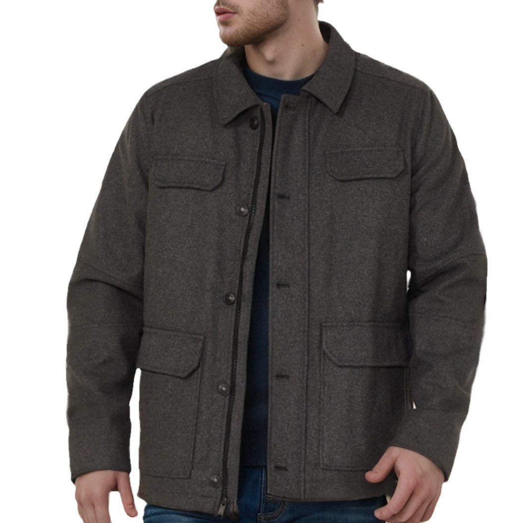Herren multifunktionale Utility-Jacke mit großen Taschen EB