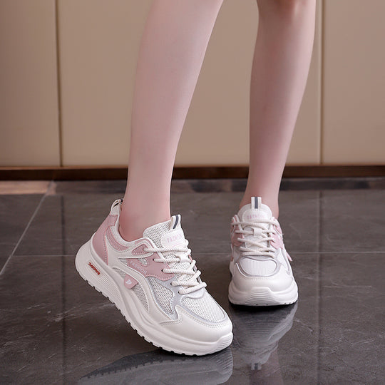 Damen Komfortable Freizeitsneaker mit atmungsaktiver Netzstruktur und rutschfester Sohle EB