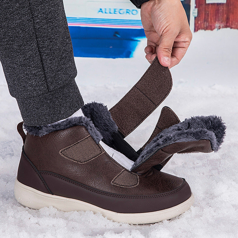 Damen Warme Winterboots mit verstellbaren Klettverschlüssen EB
