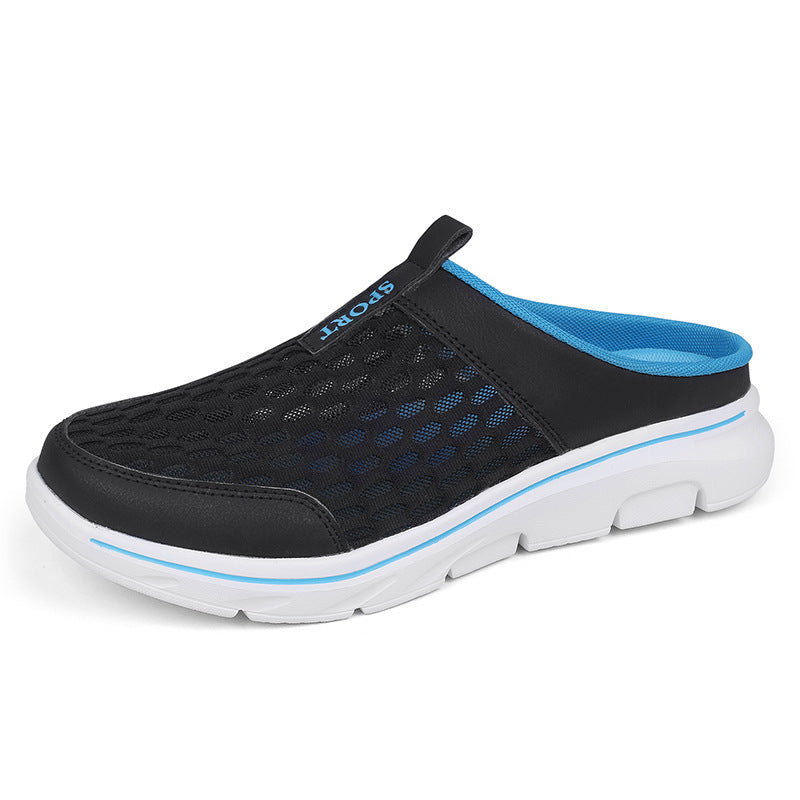 Damen Komfortable und atmungsaktive Clogs mit flexiblem Gummiboden EB