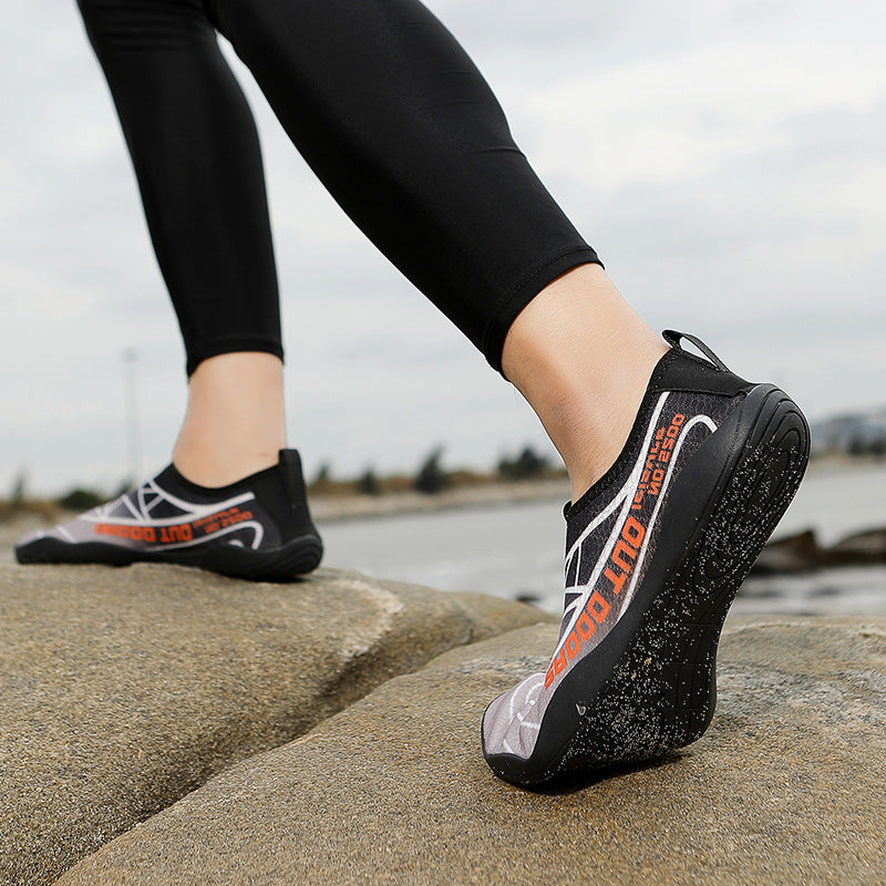 Damen Aqua-Freizeitschuhe mit elastischem Obermaterial und rutschfester Sohle EB