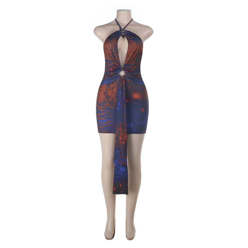 Damen figurbetontes Wickelkleid mit tiefem V-Ausschnitt und raffinierten Schnittdetails EB