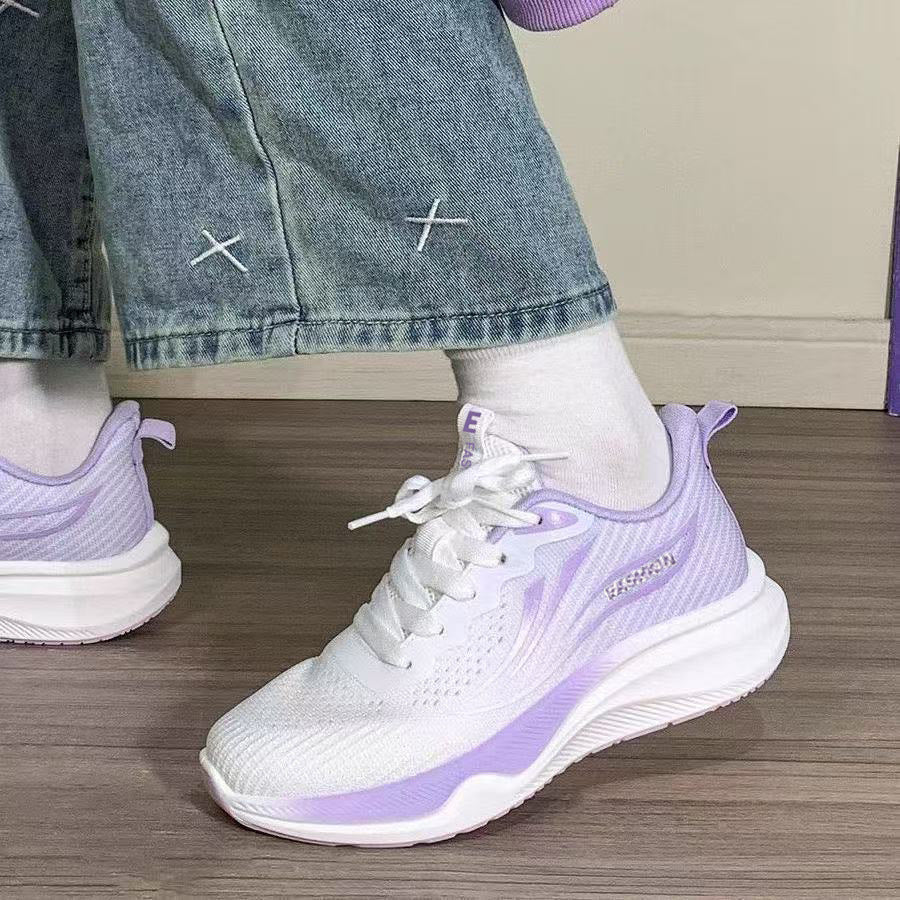 Damen Modische Lauf-Sneakers mit atmungsaktiver Mesh-Oberfläche und dämpfender Sohle EB