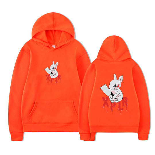 Damen Kapuzensweater mit auffälligem Cartoon-Motiv und bequemer Passform EB