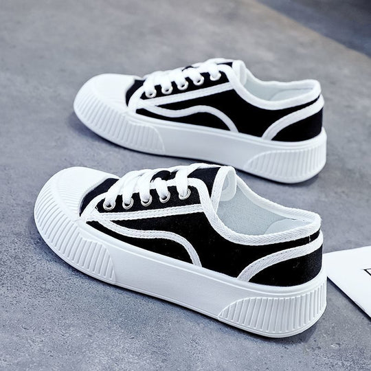 Damen Modische Sneaker mit sportlichem Design und verstärkter Sohle EB