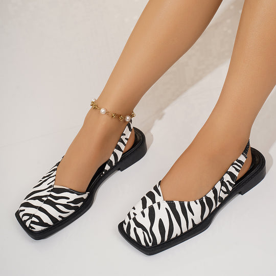 Damen modische Ballerinas mit eleganter spitz zulaufender Silhouette EB