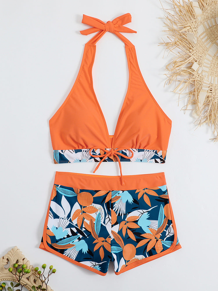 Damen Sportliches Bikini-Set mit verdecktem Bauch EB