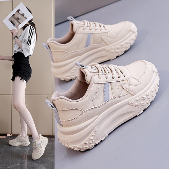Damen Chunky Sneakers mit atmungsaktiver Oberflächenstruktur und dämpfendem Komfort EB