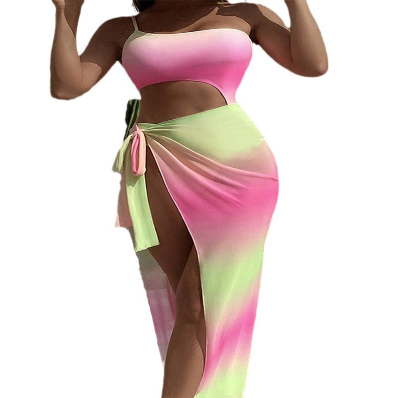 Damen Cut-Out Strandkleid EB
