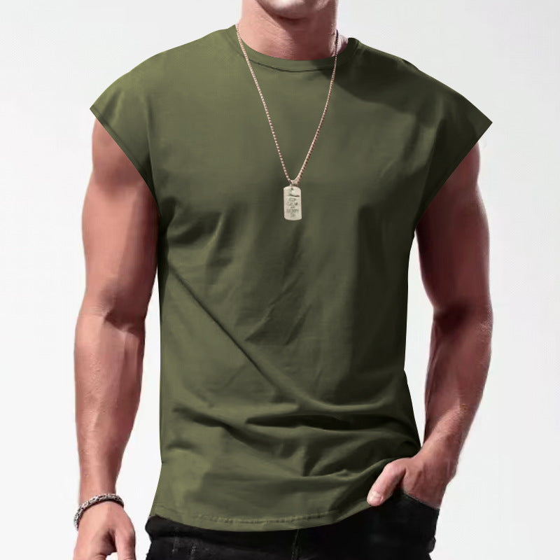 Herren Ärmelloses Sportshirt aus atmungsaktivem Material mit stylischem Design EB