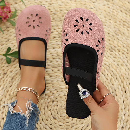Damen leichte Slipper mit atmungsaktiven Einschnitten EB