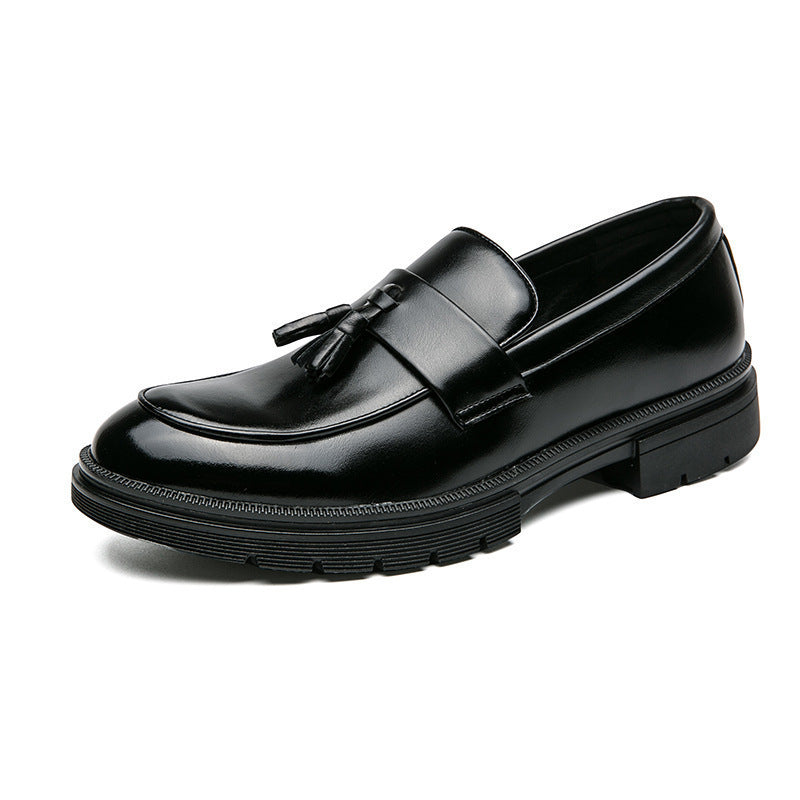 Damen elegante Loafers mit Quasten und hochwertigem Leder EB