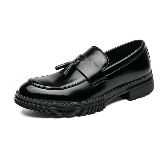 Damen elegante Loafers mit Quasten und hochwertigem Leder EB