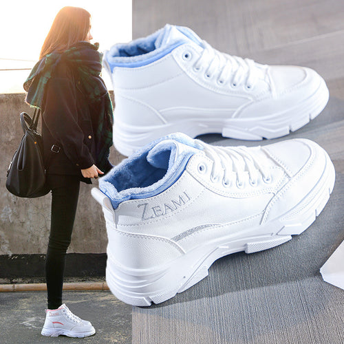 Damen High-Top Sneaker mit kuscheligem Innenfutter EB