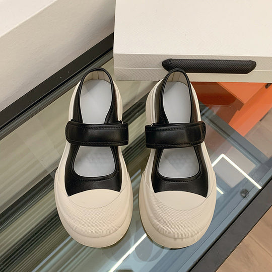 Damen modische Slip-On Sneaker mit breitem Klettverschluss EB