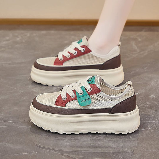Damen Leichte Wedge‑Sneaker mit Netzgewebe, ergonomischer Memory‑Innensohle und profilierter Laufsohle EB