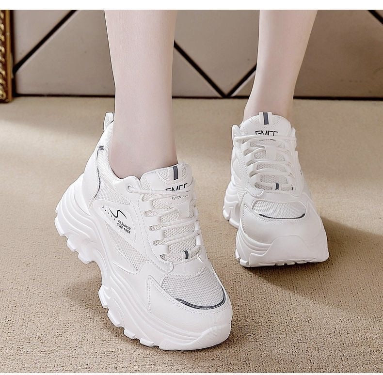 Damen High-Top Sneakers mit trendigem Chunky-Design und atmungsaktiver Obermaterialkombination EB