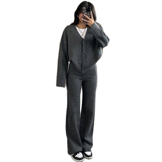 Damen lässiger Strickanzug EB