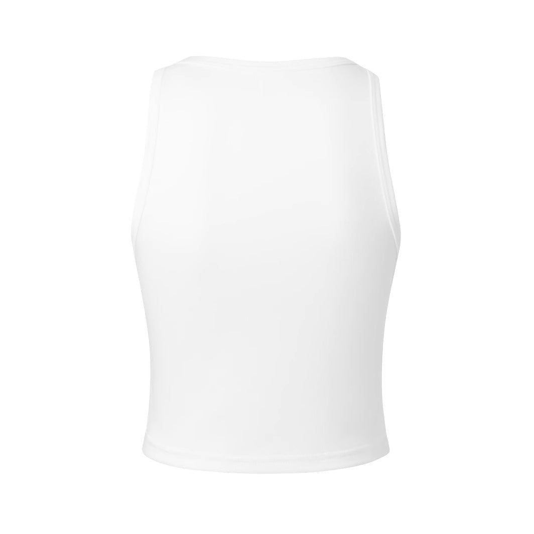 Damen Crop-Top mit inspirierendem Schriftzug und figurbetontem Design EB