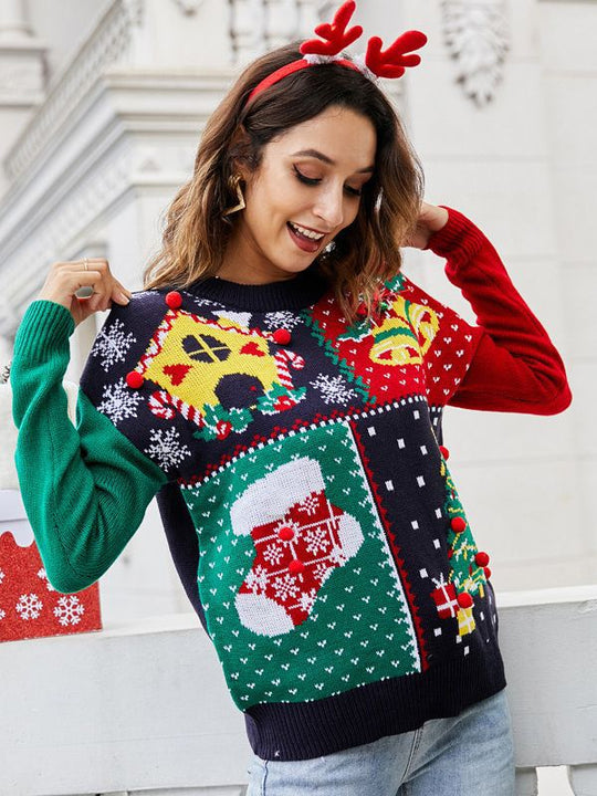 EB | Der Patchwork-Weihnachtspullover Herren