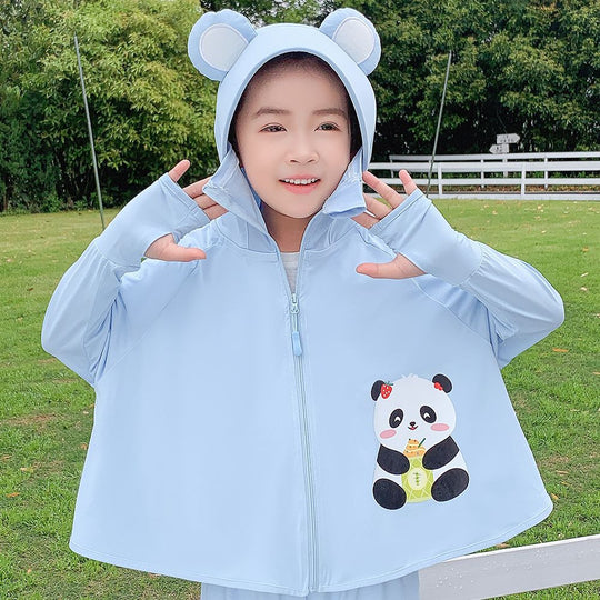 Mädchen praktische Kapuzenjacke mit tierisch verspieltem Design EB