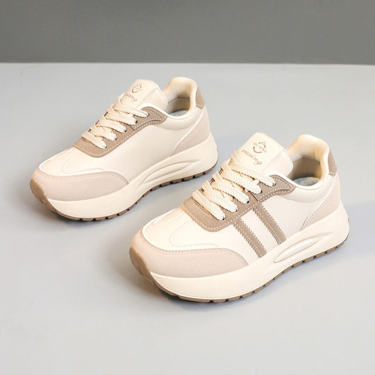 Damen sportive Sneaker mit luftdurchlässiger Oberflächenstruktur und dämpfendem Profil EB