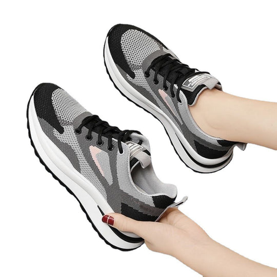Damen Sportliche Sneakers mit atmungsaktiver Mesh-Oberfläche und weicher Dämpfung EB
