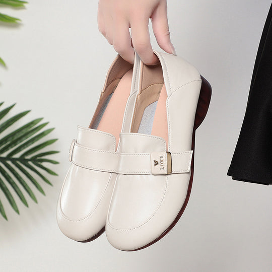 Damen Komfortable Mokassins mit eleganter Schnallenverzierung und flexiblem Fußbett EB