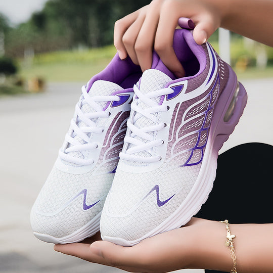 Damen nan atmungsaktive Laufsneaker mit Luftkammerdämpfung und gepolstertem Memory-Fußbett EB