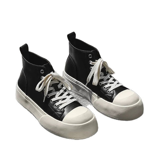 Damen Hochschaft Sneakers mit stylischem Plateau und robustem Obermaterial EB