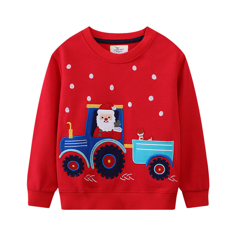 Kinder Sweatshirt mit fröhlichem Traktor-Motiv EB