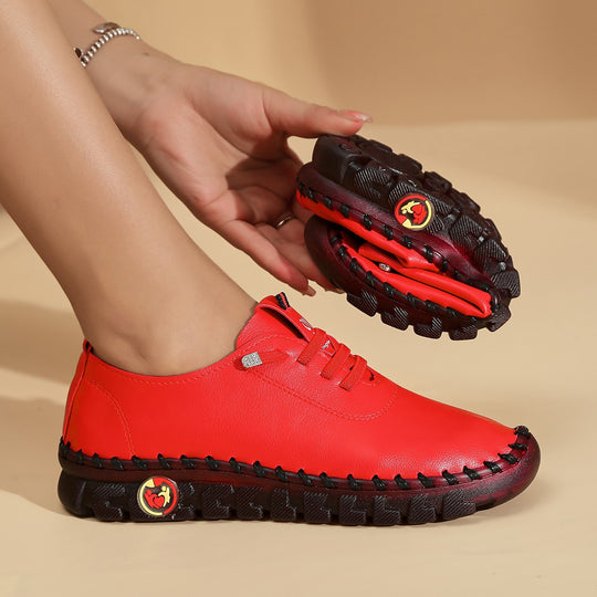 Damen Casual Schnürschuhe mit flexiblem Fußbett EB