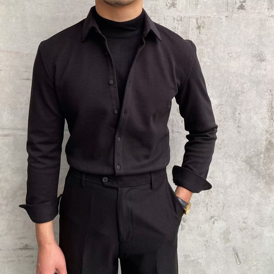 Herren Elegantes Langarmhemd EB