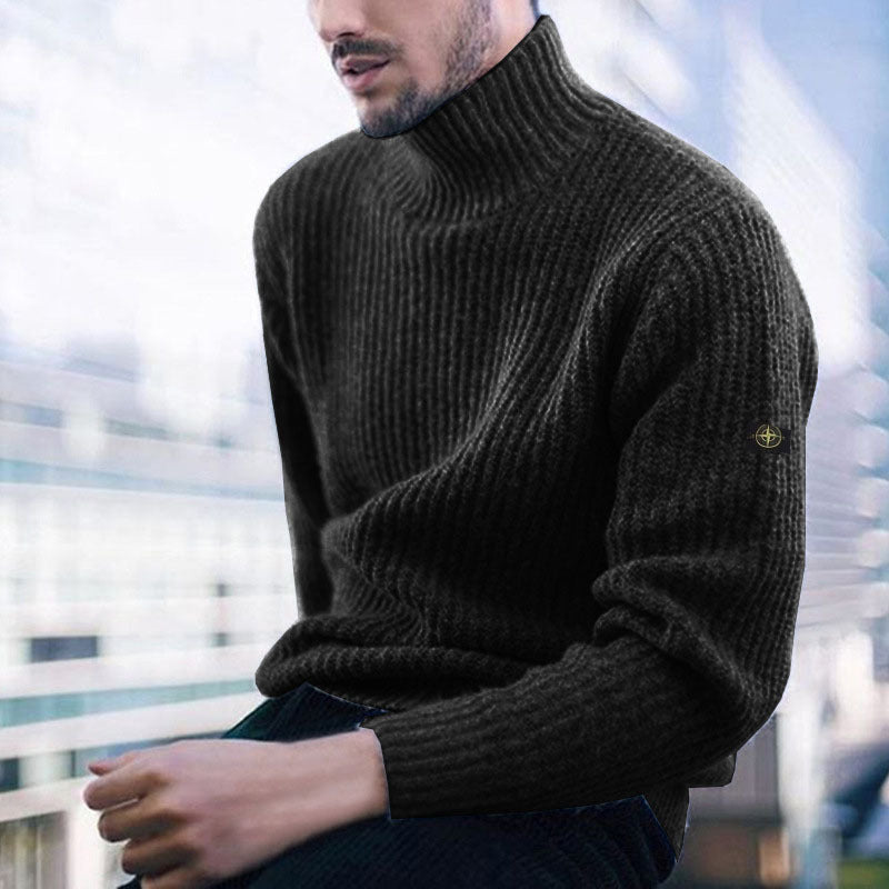 Herren Rollkragenpullover aus hochwertiger Wolle EB