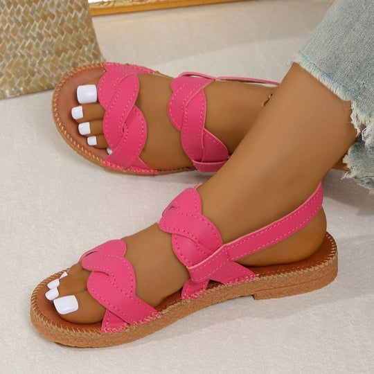 Damen Bequeme Riemensandalen mit modischem Schnitt EB