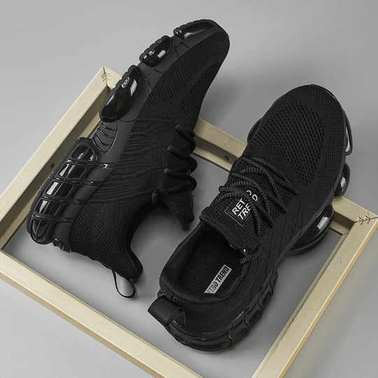Unisex atmungsaktive Strick-Sneaker mit integrierter Luftkapsel-Dämpfung und flexibler Gummischale EB