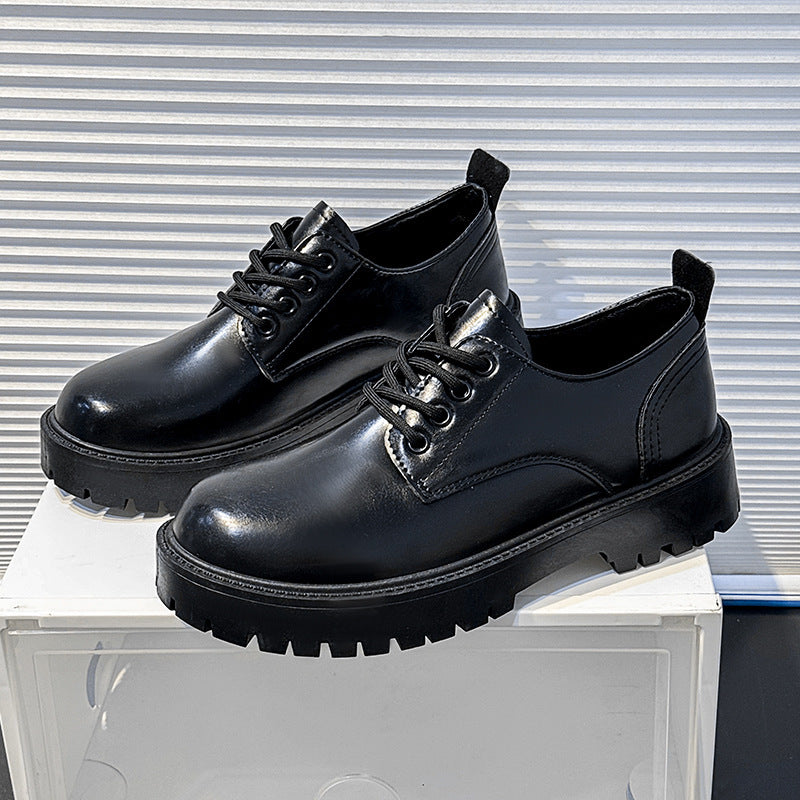 Herren robuste Derby-Schnürschuhe mit dick profilierter Gummilaufsohle und gepolstertem Komfortfußbett EB