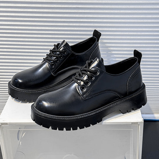Herren robuste Derby-Schnürschuhe mit dick profilierter Gummilaufsohle und gepolstertem Komfortfußbett EB