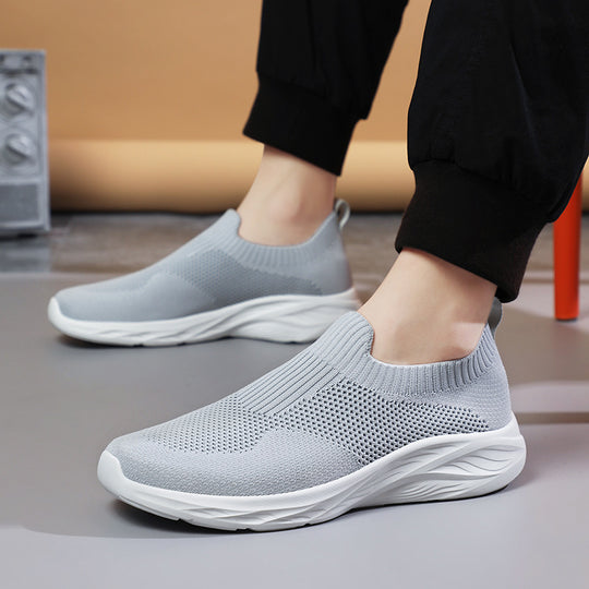 Damen Sportliche Slip-On Sneakers mit atmungsaktivem Design EB