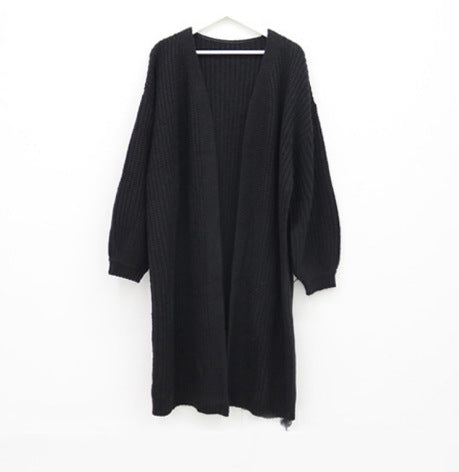 Damen Grobstrick Cardigan mit offenem Schnitt EB