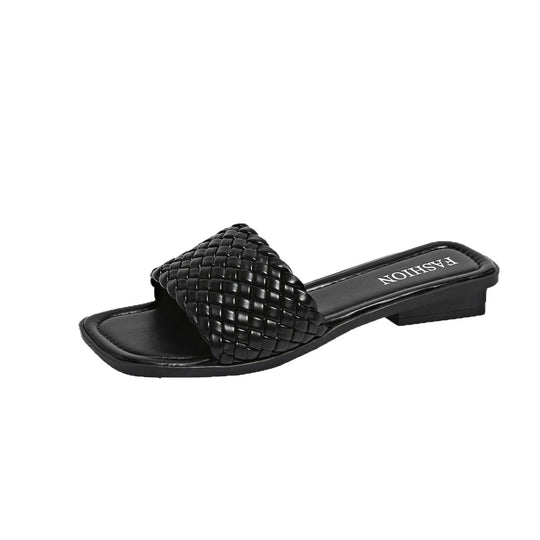 Damen Geflochtene Pantoletten EB