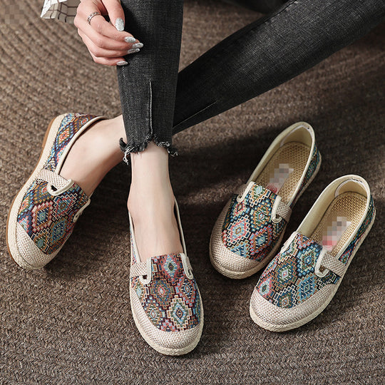 Damen Bequeme und stilvolle Stoffslipper EB