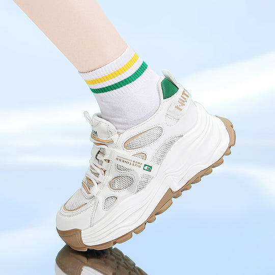 Damen Chunky Sneaker mit dämpfender Sohle und atmungsaktivem Obermaterial EB
