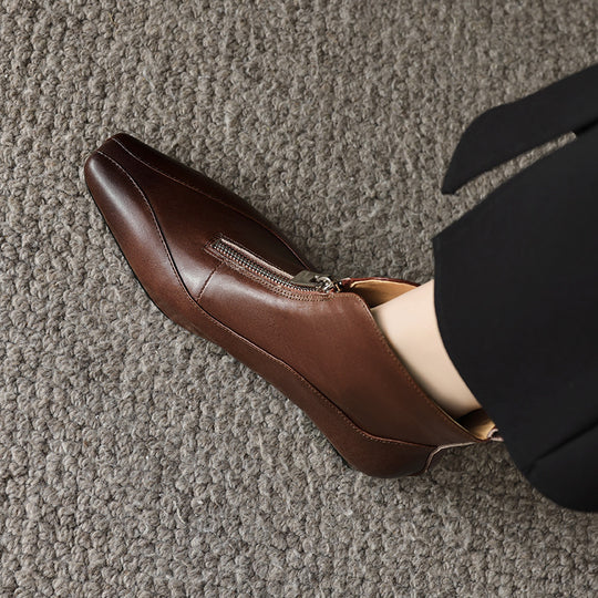 Damen Stiefeletten mit elegantem Reißverschluss und komfortablem Design EB