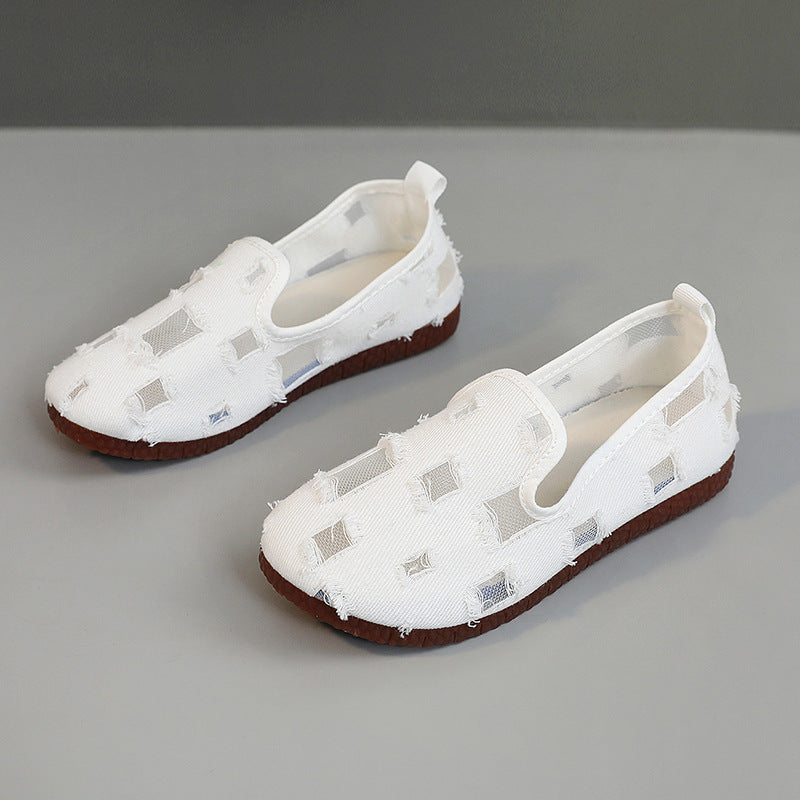 Damen modische Freizeitschuhe mit durchlässigem Obermaterial und rutschfester Sohle EB