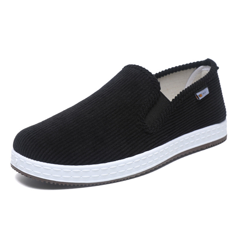 Damen Bequeme Samt-Slipper mit elastischem Einstieg und rutschfester Sohle EB