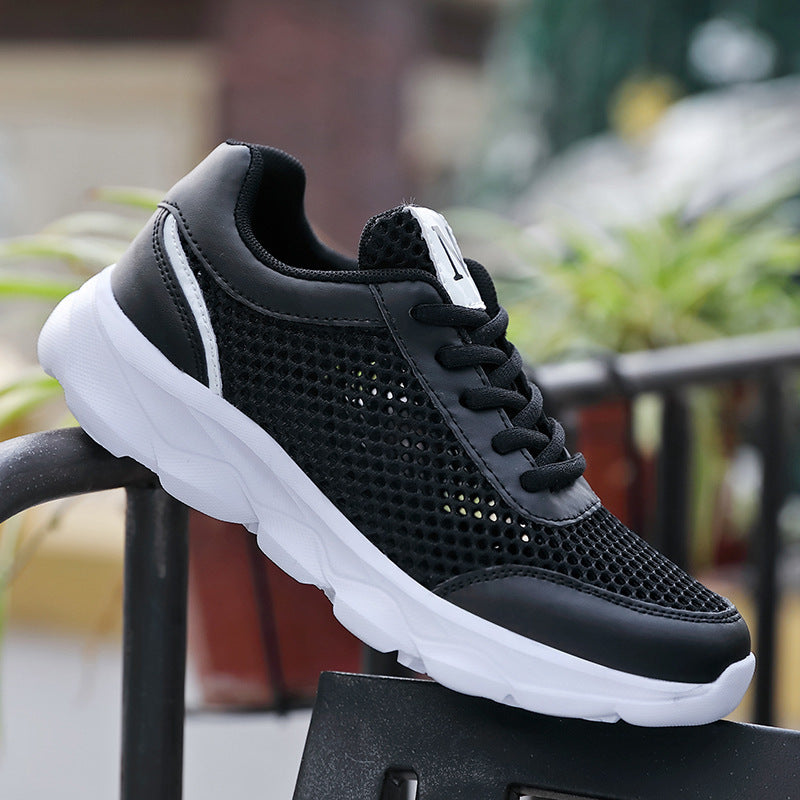 Damen nan leichte Netz-Sneaker mit belüftetem Obermaterial und stoßdämpfender Wellenlaufsohle EB