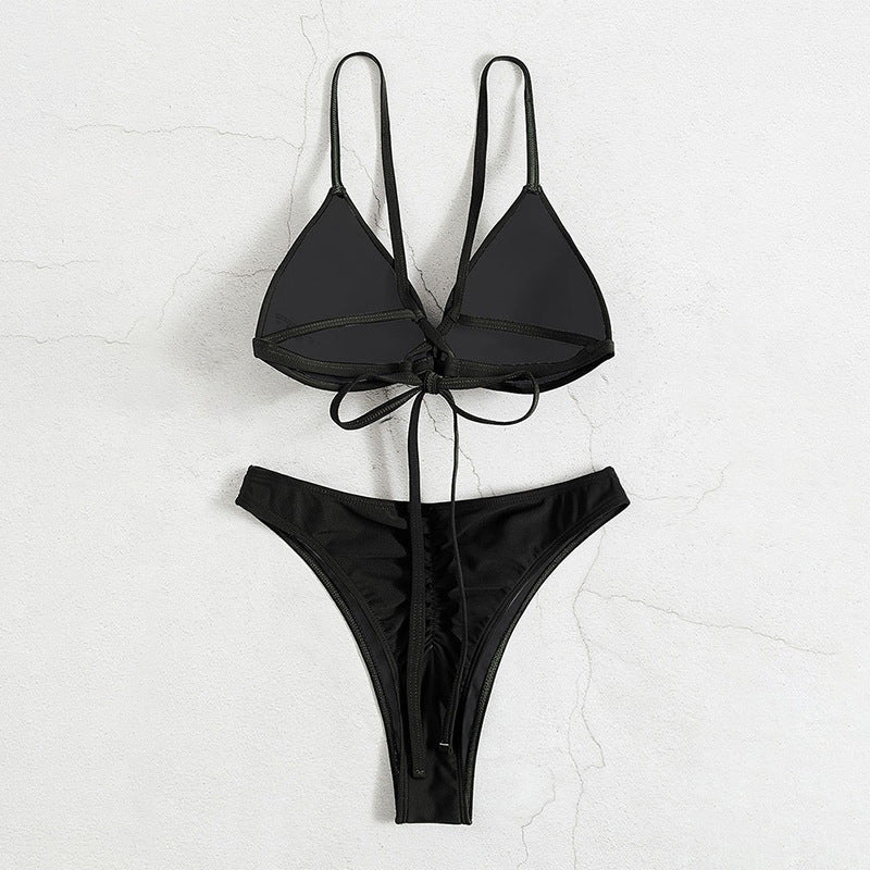Damen Triangel-Bikinioberteil mit verstellbaren Trägern und elegantem Schnitt EB